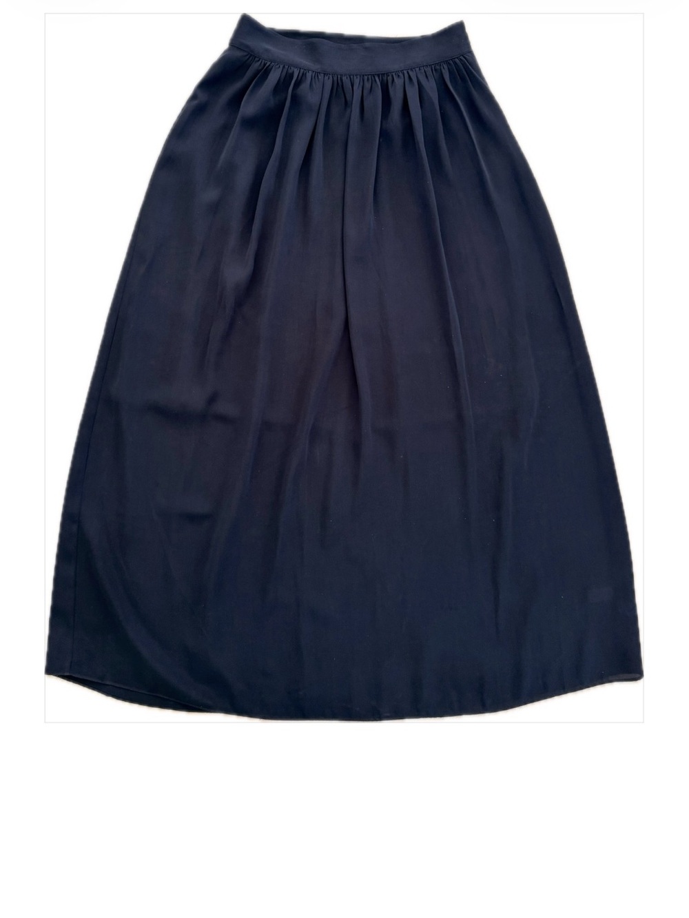 Banana Republic Maxi Skirt Dark Blue Navy Flowy Skirt Women's sz 2P XS Small